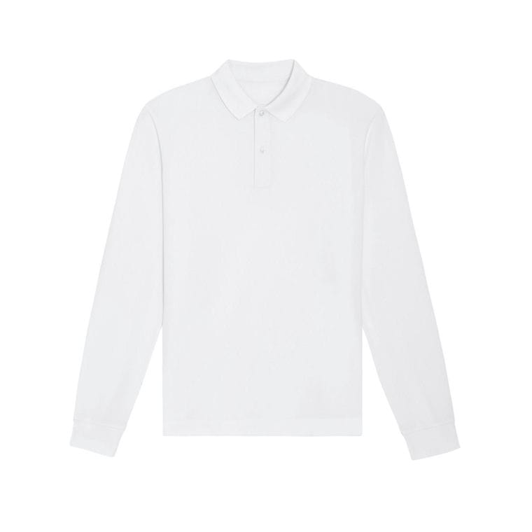 Bluză cu mâneci lungi Polo Unisex Prepster White L