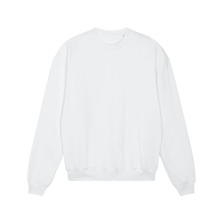 Bluză cu guler rotund Unisex Ledger Dry White