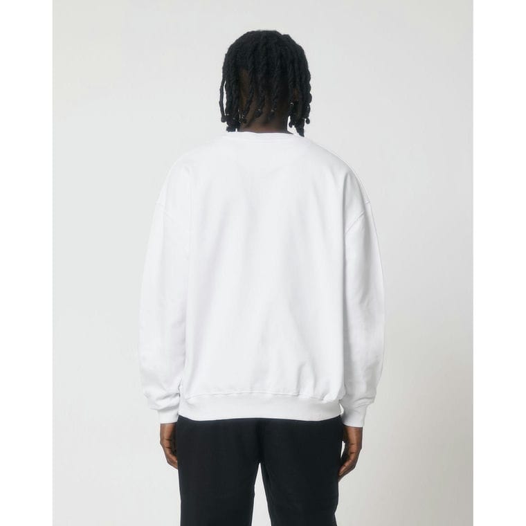 Bluză cu guler rotund Unisex Ledger Dry White L