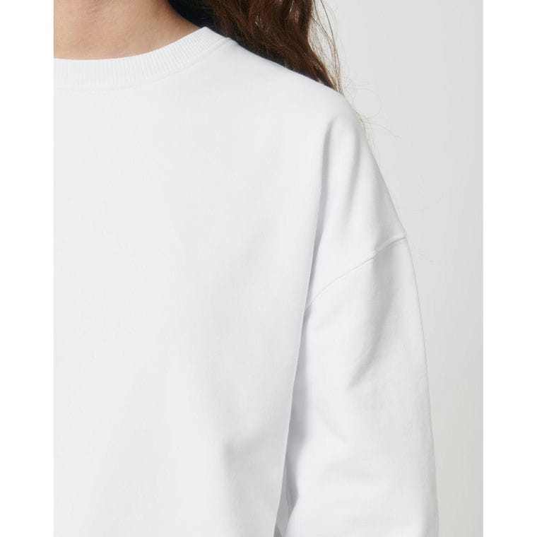 Bluză cu guler rotund Unisex Ledger Dry White L