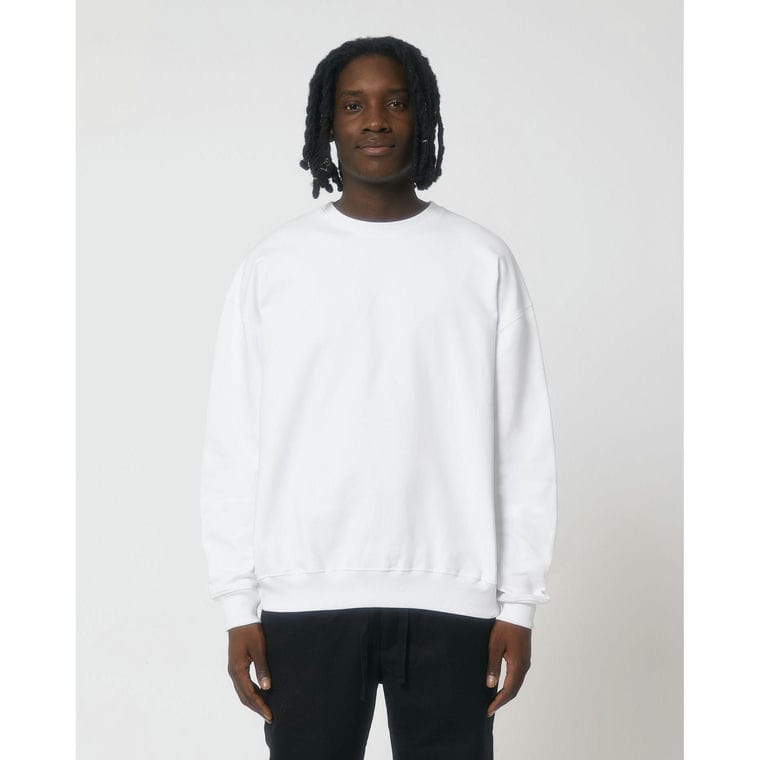 Bluză cu guler rotund Unisex Ledger Dry White L