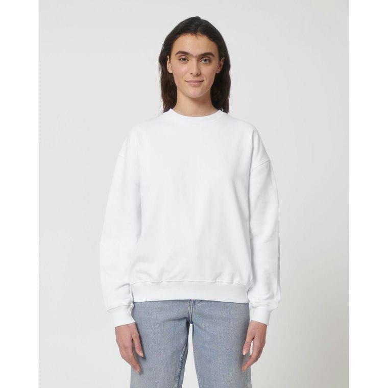 Bluză cu guler rotund Unisex Ledger Dry White L