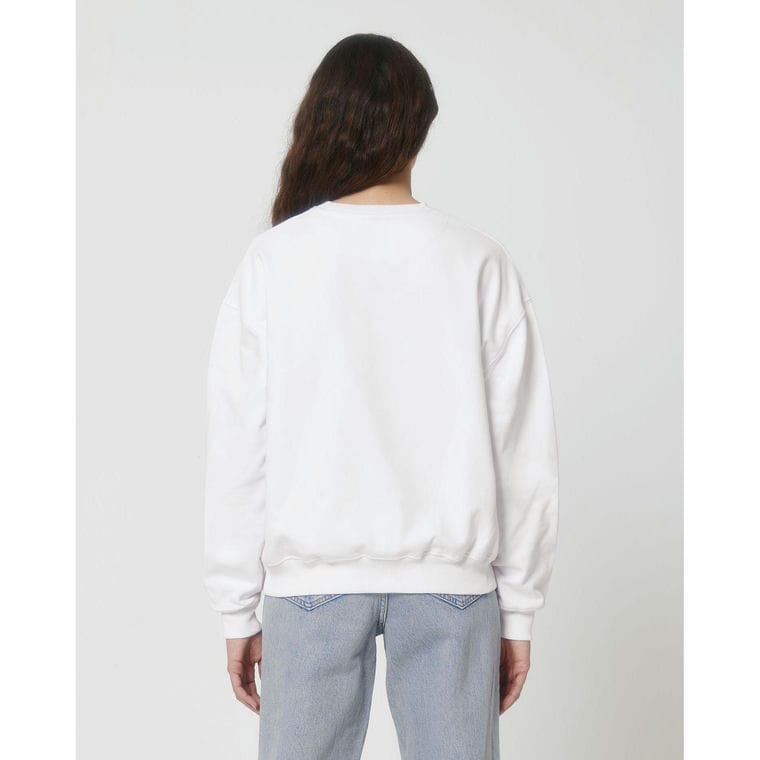 Bluză cu guler rotund Unisex Ledger Dry White L
