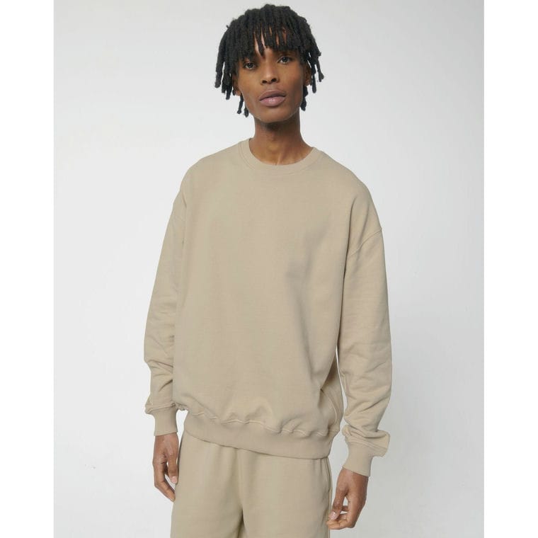 Bluză cu guler rotund Unisex Ledger Dry Desert Dust M