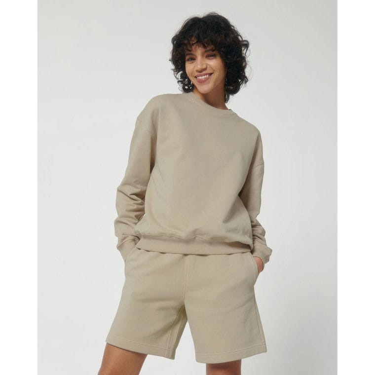 Bluză cu guler rotund Unisex Ledger Dry Desert Dust M