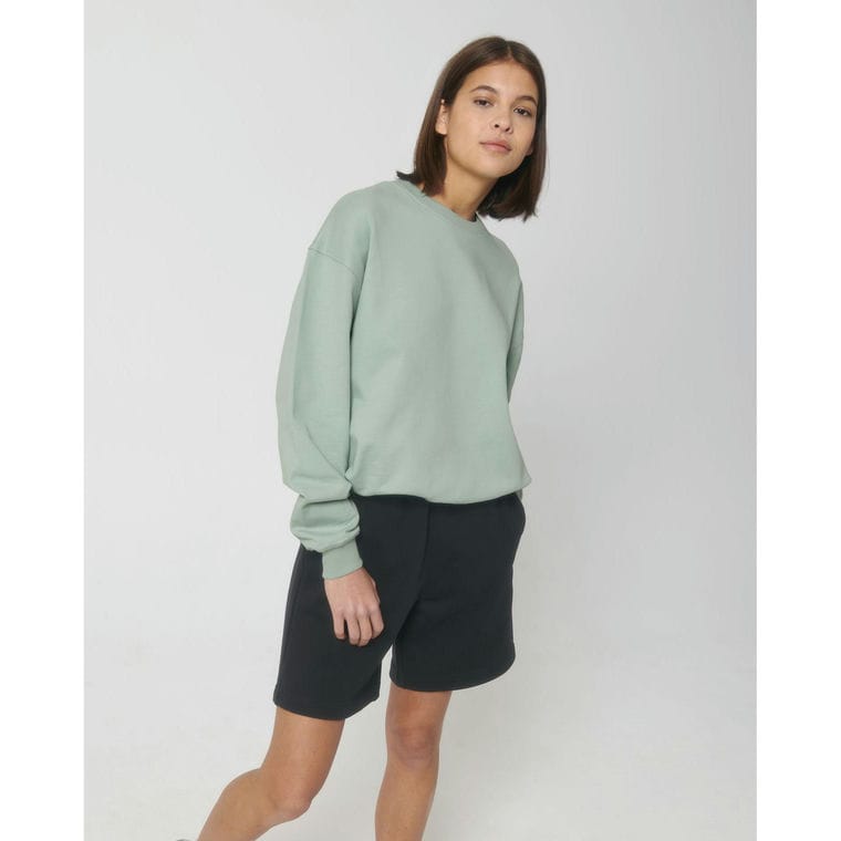 Bluză cu guler rotund Unisex Ledger Dry Aloe M