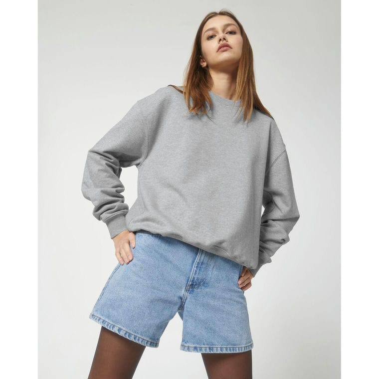 Bluză cu guler rotund Unisex Ledger Dry Heather Grey L