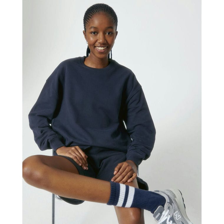 Bluză cu guler rotund Unisex Ledger Dry French Navy S