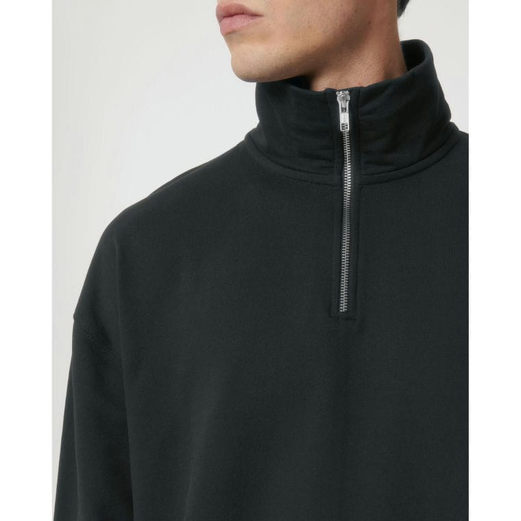 Bluză cu guler rotund Unisex Miller Dry Black S