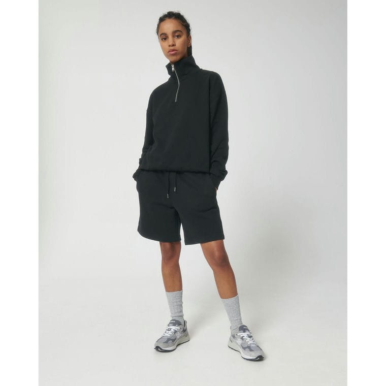 Bluză cu guler rotund Unisex Miller Dry Black S