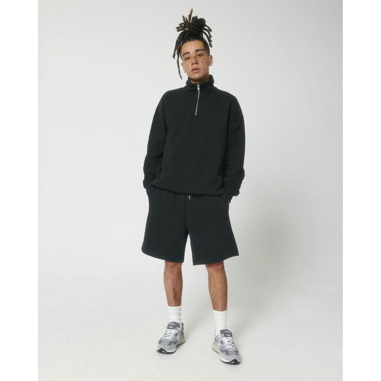 Bluză cu guler rotund Unisex Miller Dry Black S