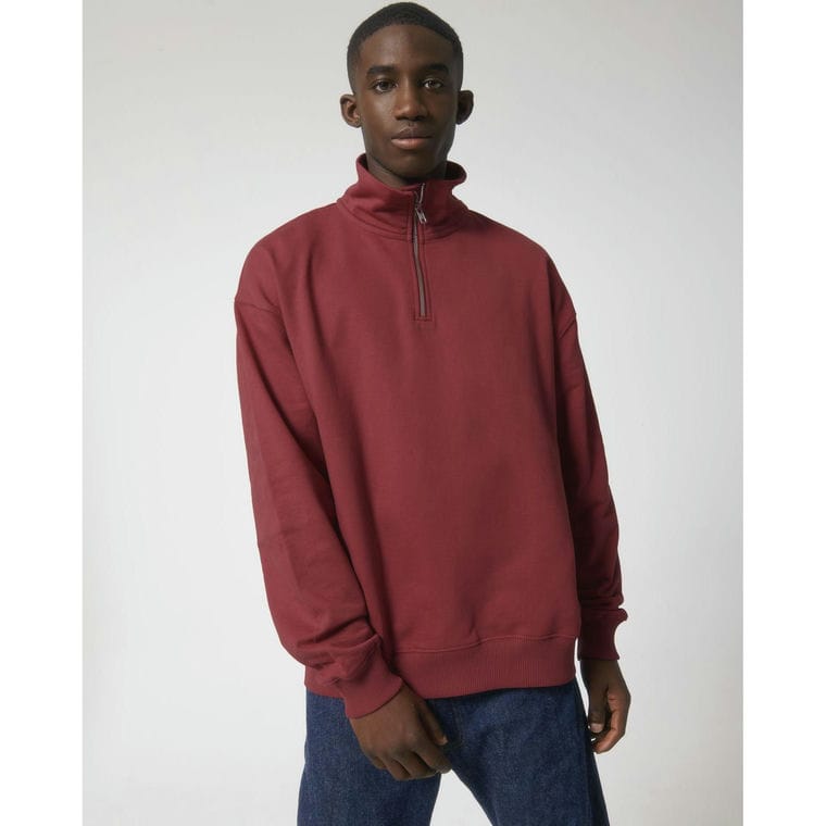 Bluză cu guler rotund Unisex Miller Dry Red Earth XS