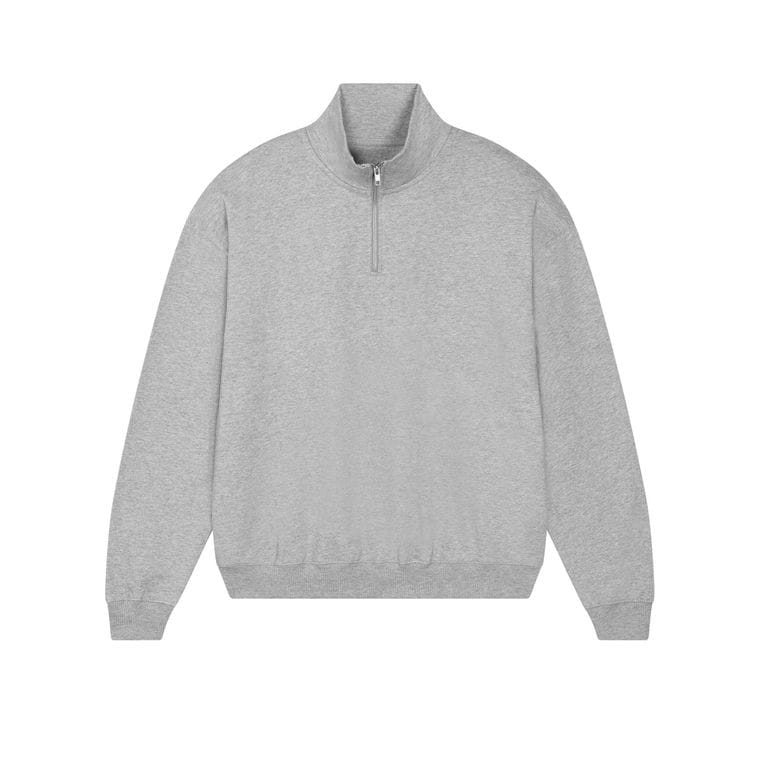 Bluză cu guler rotund Unisex Miller Dry Heather Grey