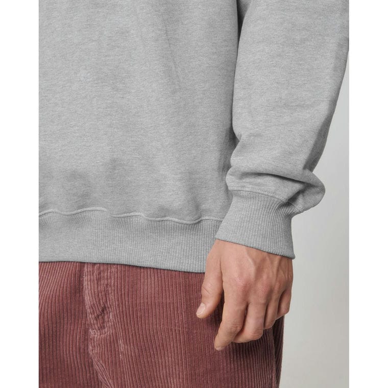 Bluză cu guler rotund Unisex Miller Dry Heather Grey XXL