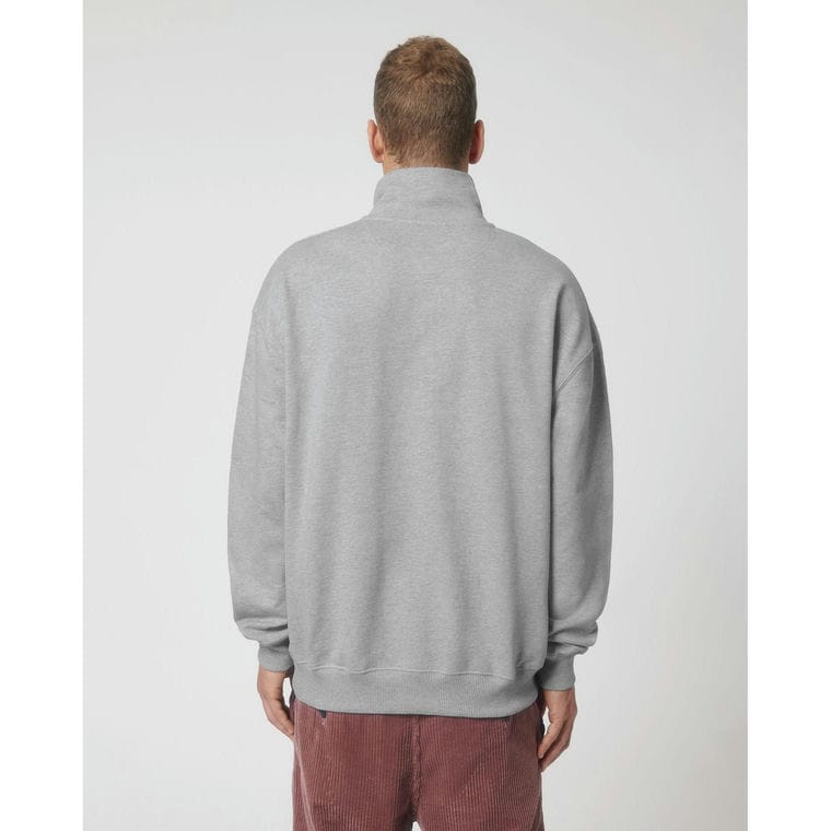 Bluză cu guler rotund Unisex Miller Dry Heather Grey XXL