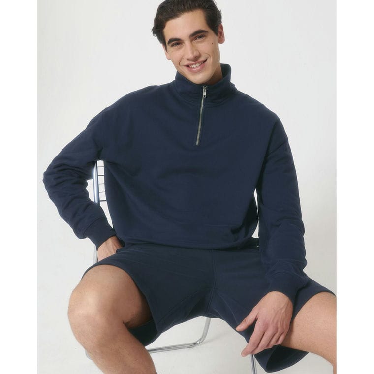 Bluză cu guler rotund Unisex Miller Dry French Navy S