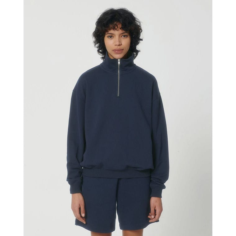 Bluză cu guler rotund Unisex Miller Dry French Navy 3XL