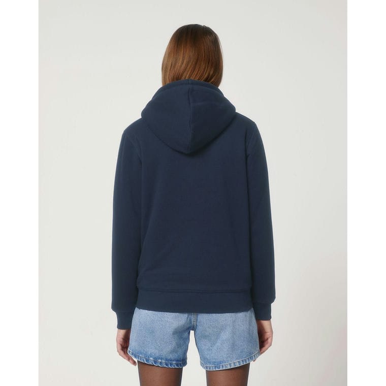 Hanorac cu glugă unisex cu fermoar Hygger Sherpa French Navy 3XL