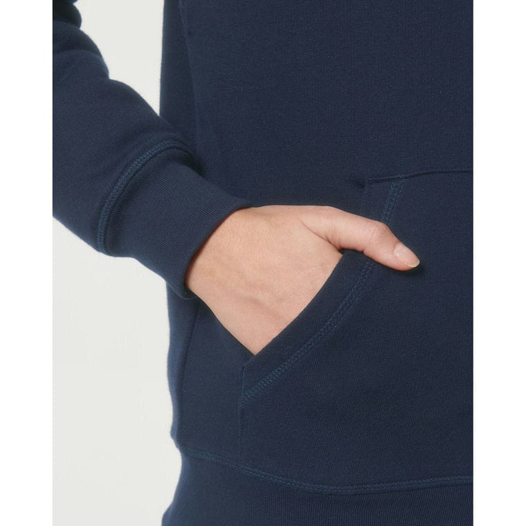 Hanorac cu glugă unisex cu fermoar Hygger Sherpa French Navy 3XL