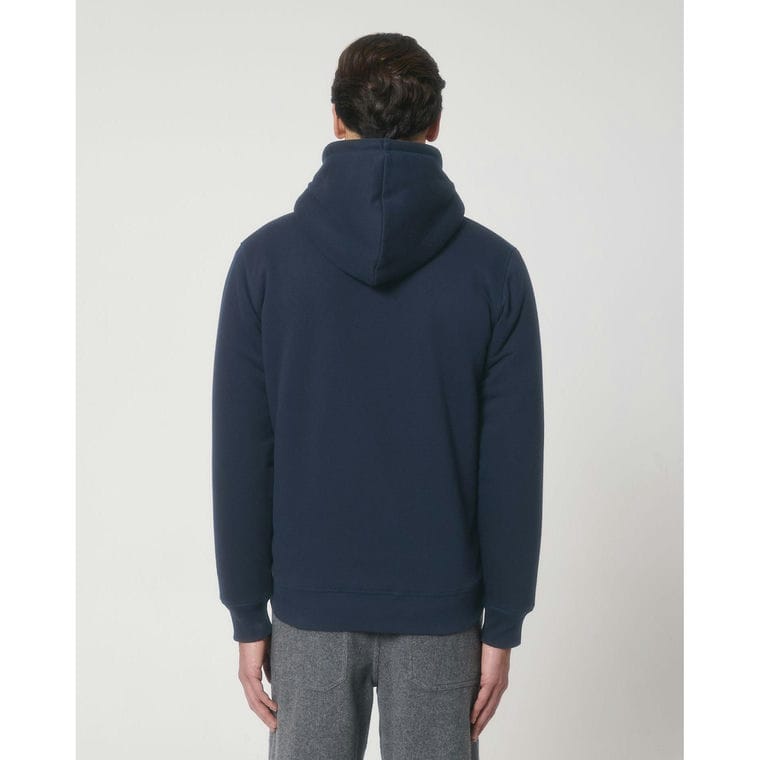 Hanorac cu glugă unisex cu fermoar Hygger Sherpa French Navy 3XL