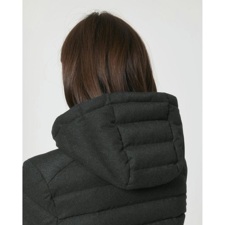 Jachetă căptușită pentru femei Stella Voyager Wool-Like  Dark Heather Grey XL