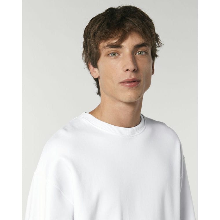 Bluză cu guler rotund Unisex Radder White S