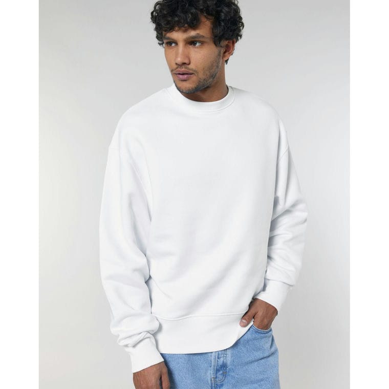 Bluză cu guler rotund Unisex Radder White S