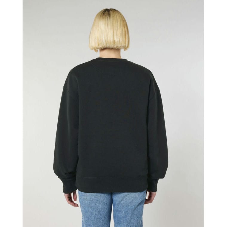 Bluză cu guler rotund Unisex Radder Black L