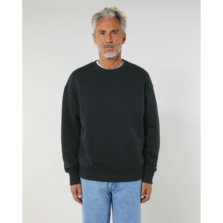 Bluză cu guler rotund Unisex Radder Black L