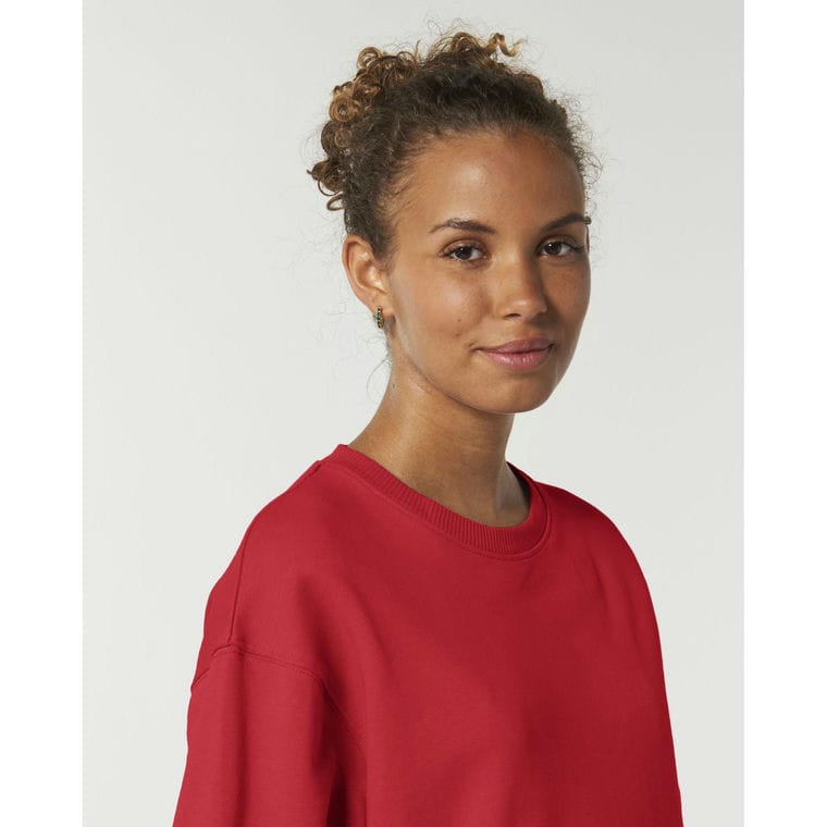 Bluză cu guler rotund Unisex Radder Red XXL