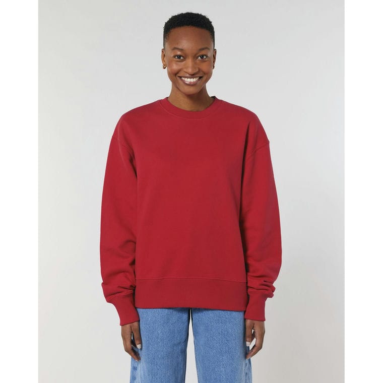 Bluză cu guler rotund Unisex Radder Red XXL