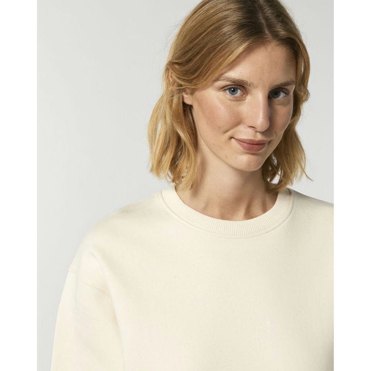 Bluză cu guler rotund Unisex Radder Natural Raw S