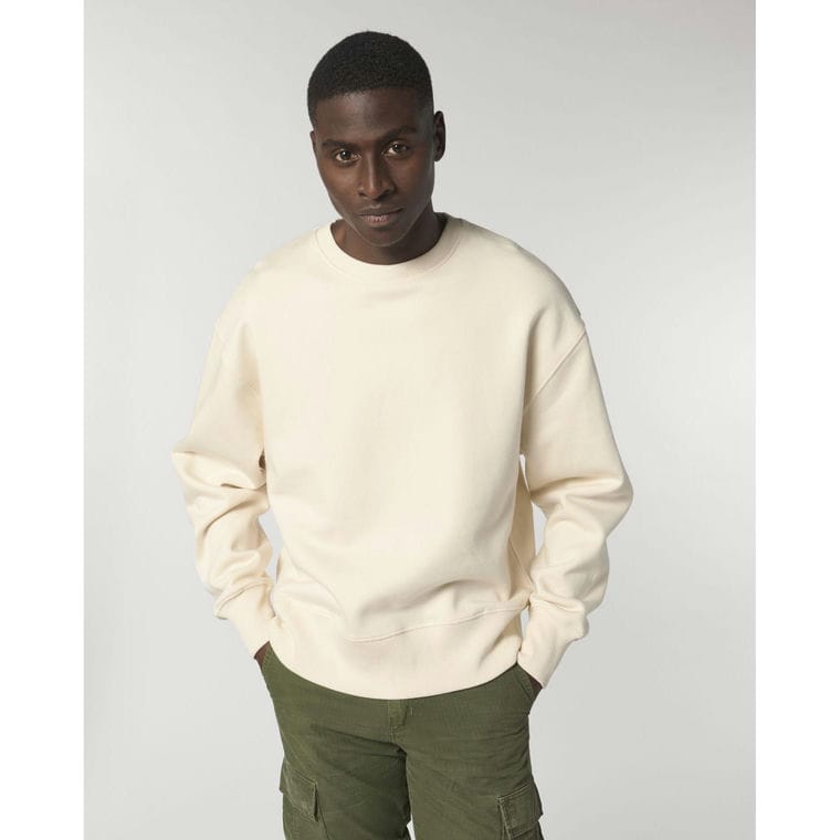 Bluză cu guler rotund Unisex Radder Natural Raw S