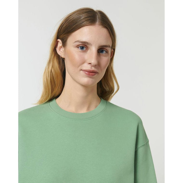 Bluză cu guler rotund Unisex Radder Dusty Mint S