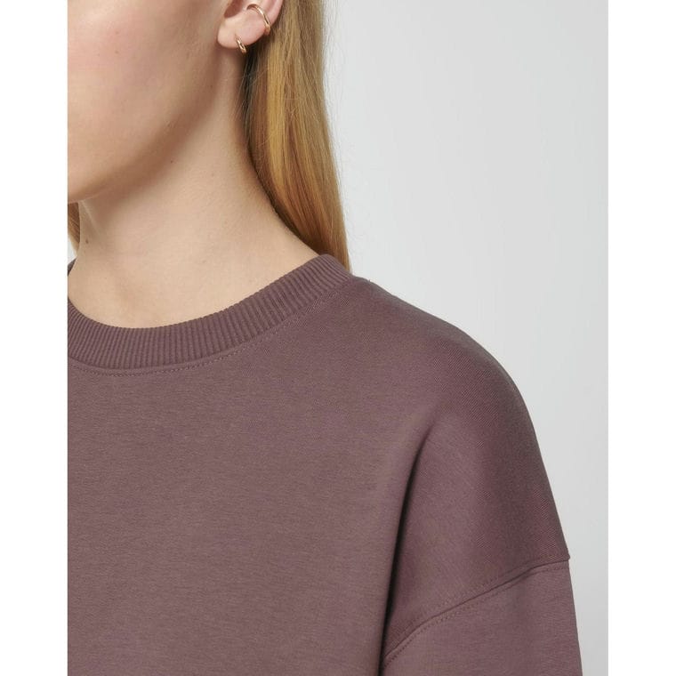 Bluză cu guler rotund Unisex Radder Kaffa Coffee XXL