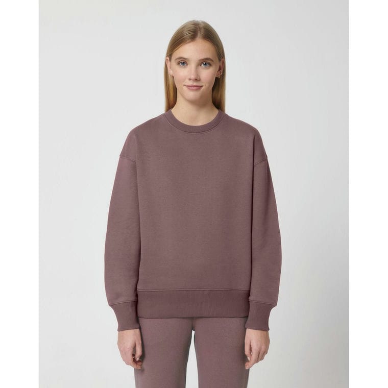 Bluză cu guler rotund Unisex Radder Kaffa Coffee XXL