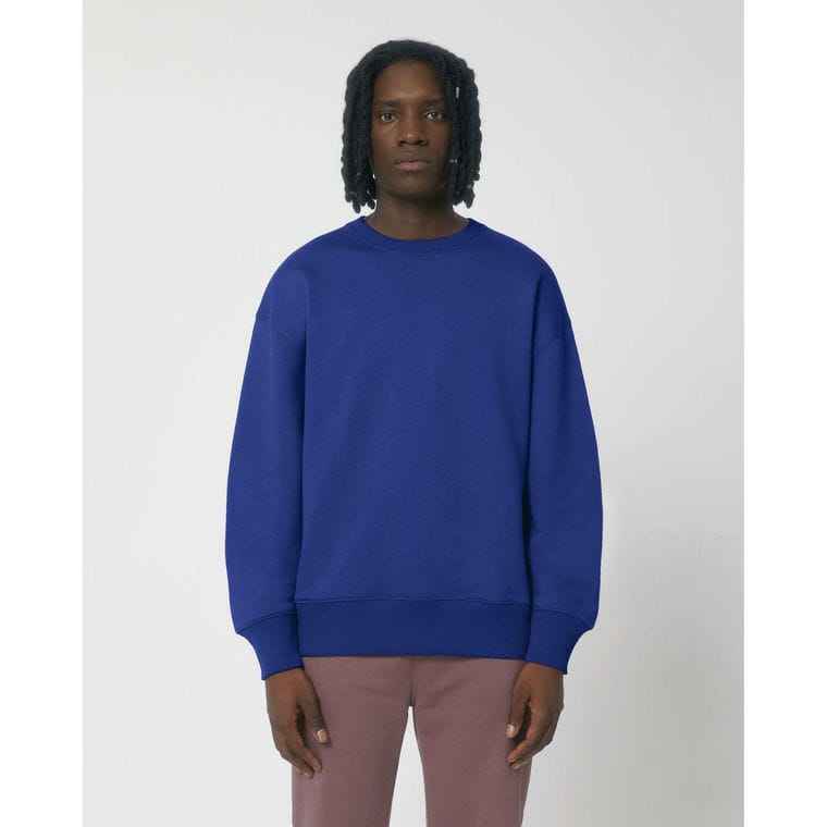 Bluză cu guler rotund Unisex Radder Worker Blue XXL