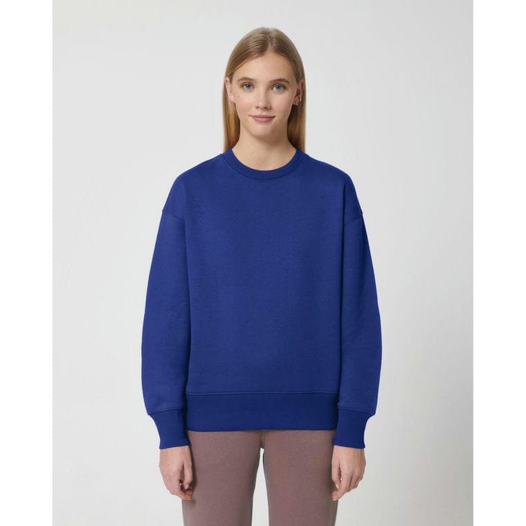 Bluză cu guler rotund Unisex Radder Worker Blue XXL