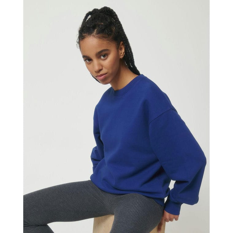 Bluză cu guler rotund Unisex Radder Worker Blue XXL