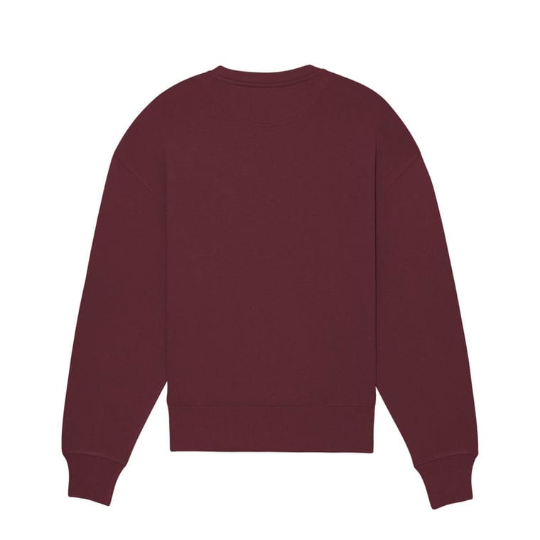 Bluză cu guler rotund Unisex Radder Burgundy 3XL
