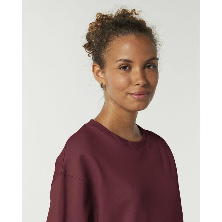 Bluză cu guler rotund Unisex Radder Burgundy XXL