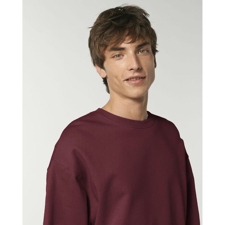 Bluză cu guler rotund Unisex Radder Burgundy XXL