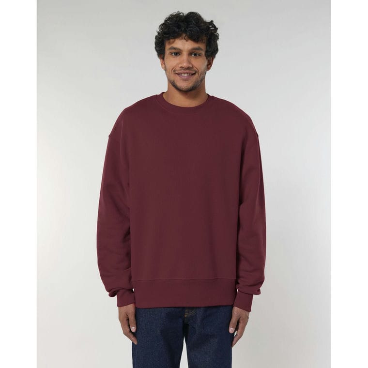 Bluză cu guler rotund Unisex Radder Burgundy XXL
