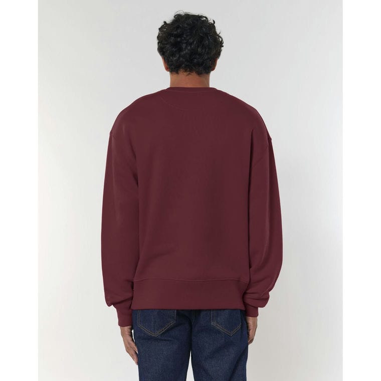 Bluză cu guler rotund Unisex Radder Burgundy XXL