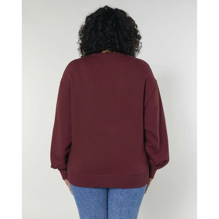 Bluză cu guler rotund Unisex Radder Burgundy XXL