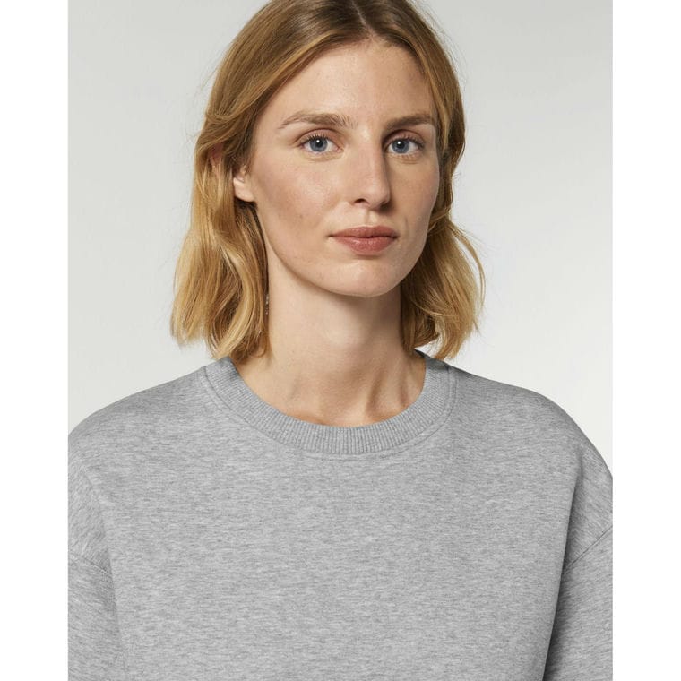 Bluză cu guler rotund Unisex Radder Heather Grey XXL