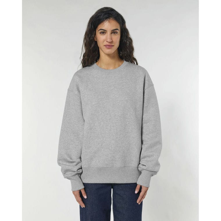 Bluză cu guler rotund Unisex Radder Heather Grey XXL