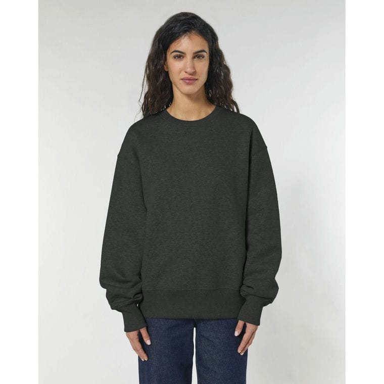 Bluză cu guler rotund Unisex Radder Dark Heather Grey XXL