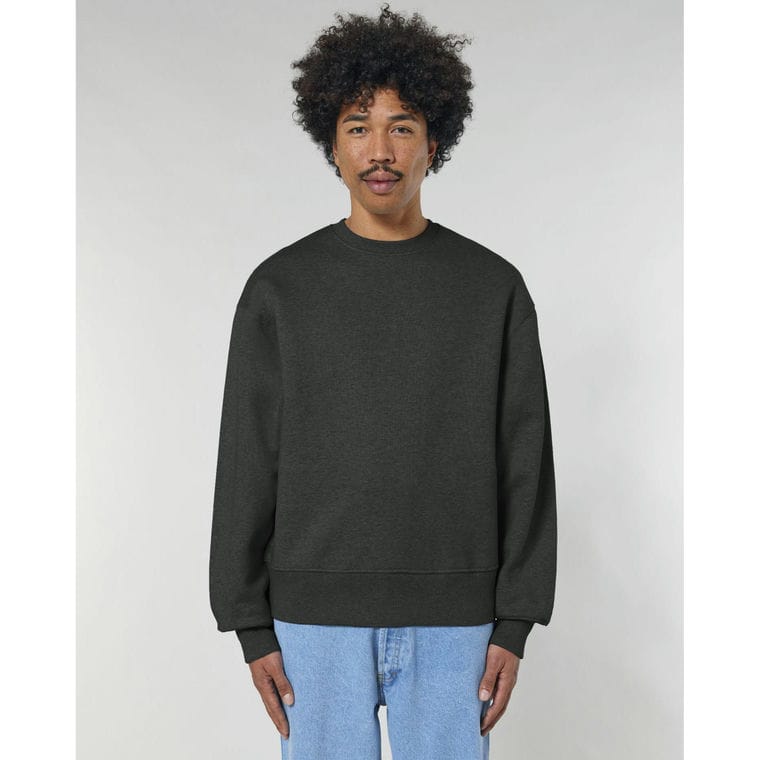 Bluză cu guler rotund Unisex Radder Dark Heather Grey XXL