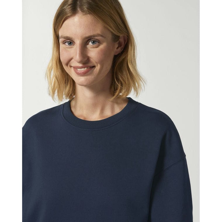 Bluză cu guler rotund Unisex Radder French Navy S